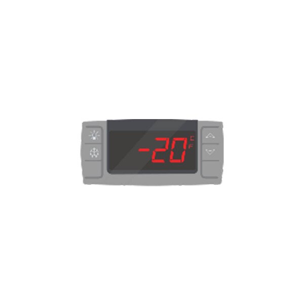 laboratory freezer, control panel